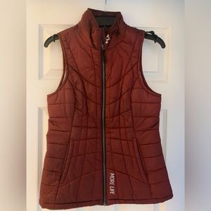 Burgundy Orange theory vest